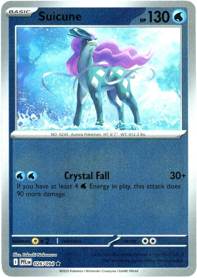 Suicune [Reverse Holo] - Pokemon Phantasmal Flames #26