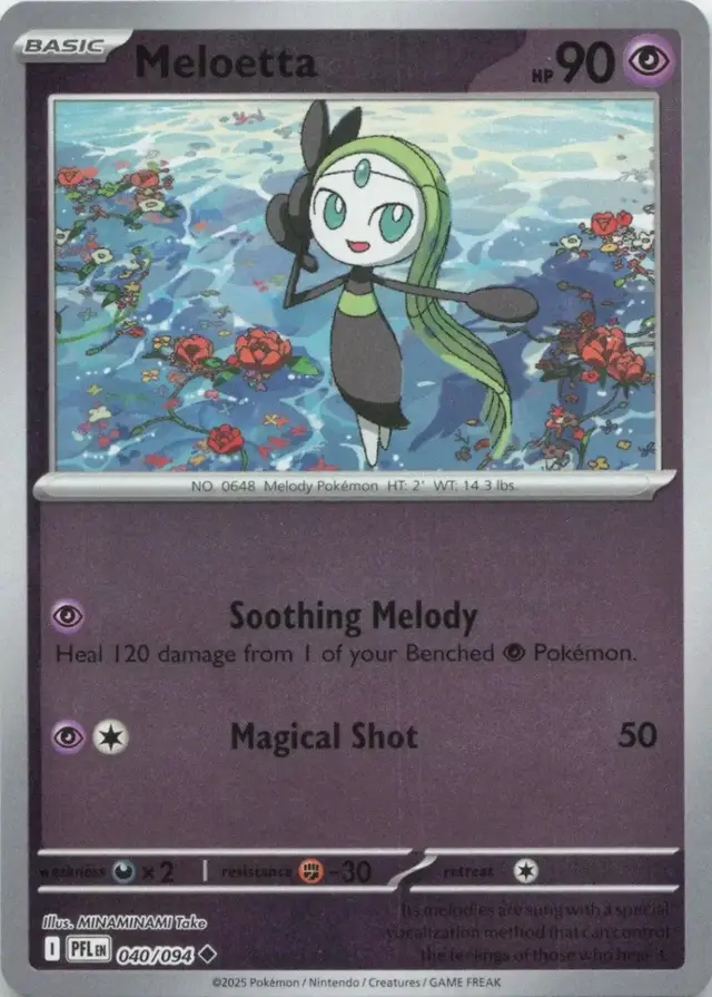 Meloetta [Reverse Holo] - Pokemon Phantasmal Flames #40