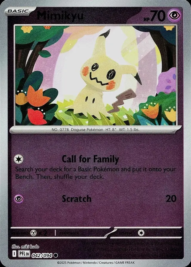 Mimikyu [Reverse Holo] - Pokemon Phantasmal Flames #42