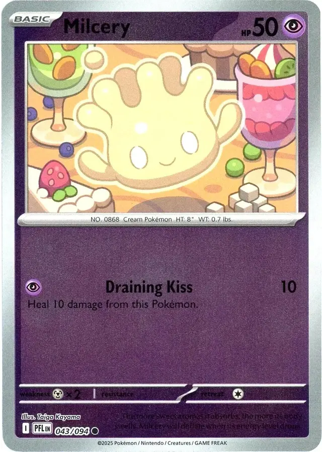 Milcery [Reverse Holo] - Pokemon Phantasmal Flames #43