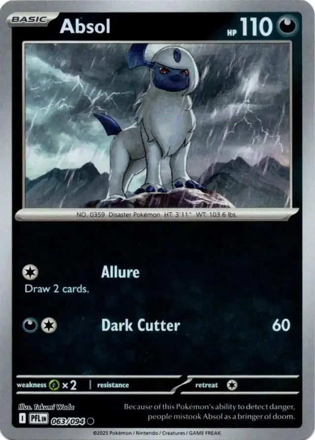 Absol [Reverse Holo] - Pokemon Phantasmal Flames #63