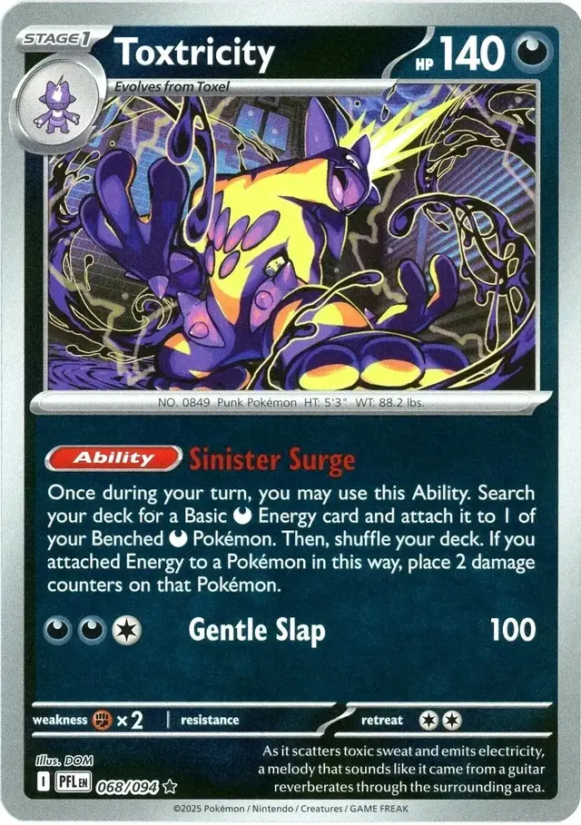 Toxtricity [Reverse Holo] - Pokemon Phantasmal Flames #68