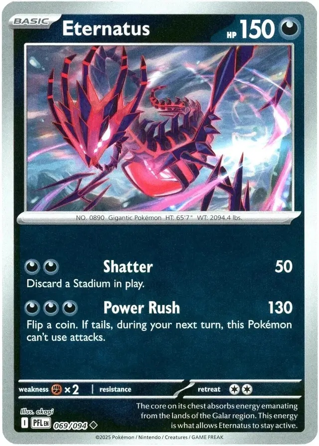 Eternatus [Reverse Holo] - Pokemon Phantasmal Flames #69