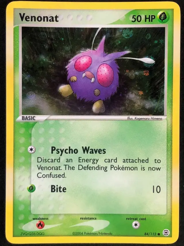 Venonat [Reverse Holo] - Pokemon Fire Red & Leaf Green #84