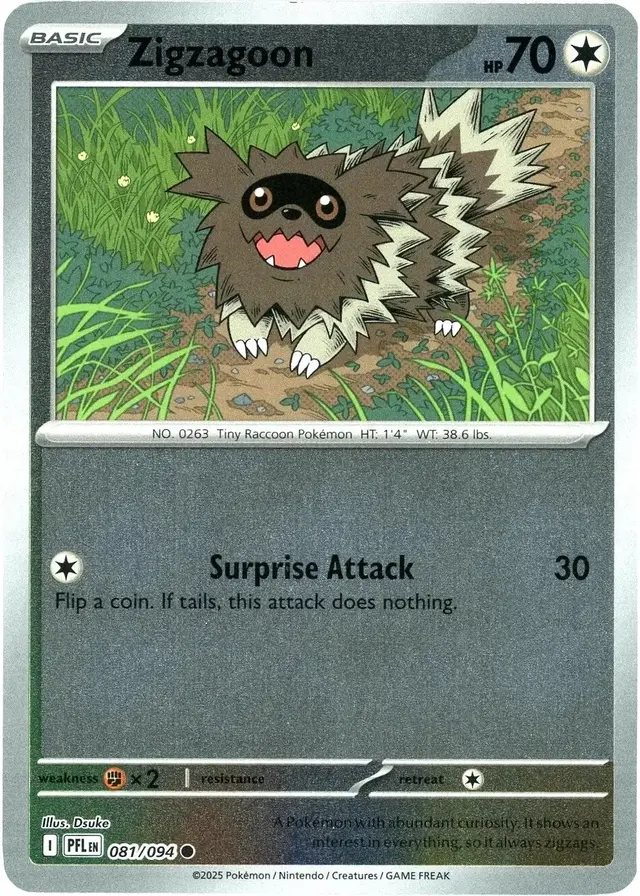 Zigzagoon [Reverse Holo] - Pokemon Phantasmal Flames #81