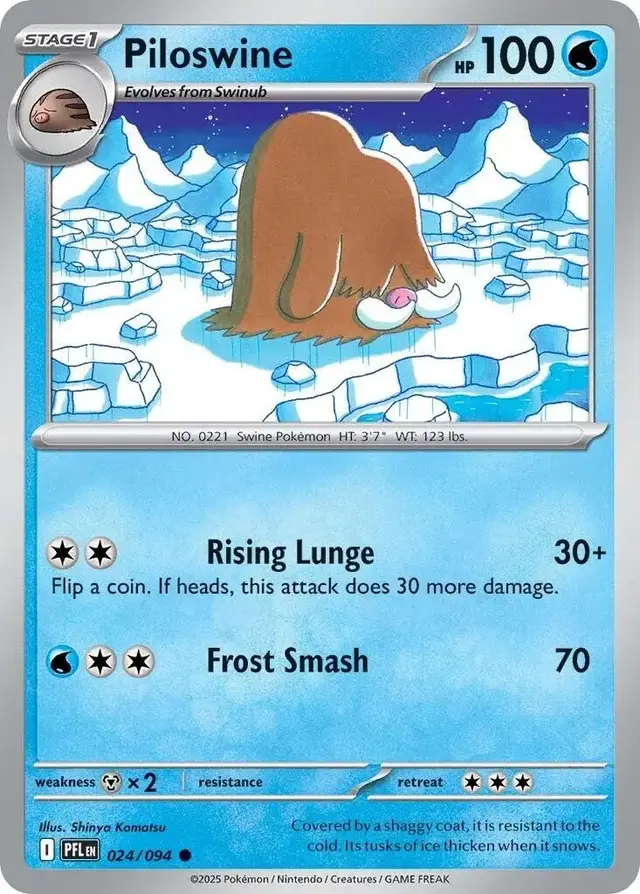 Piloswine - Pokemon Phantasmal Flames #24