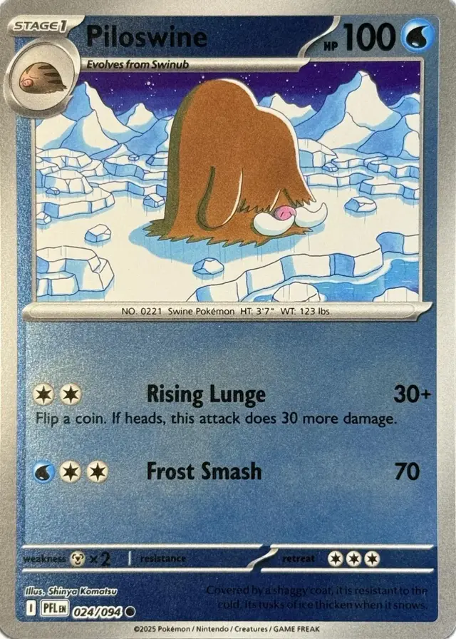 Piloswine [Reverse Holo] - Pokemon Phantasmal Flames #24