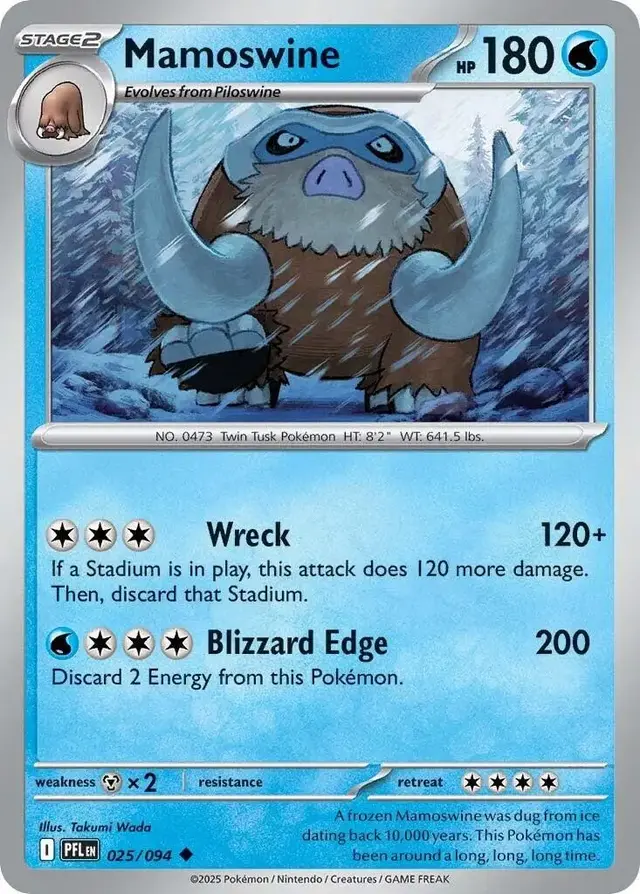 Mamoswine - Pokemon Phantasmal Flames #25