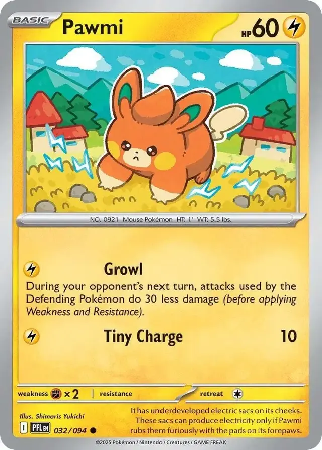 Pawmi - Pokemon Phantasmal Flames #32
