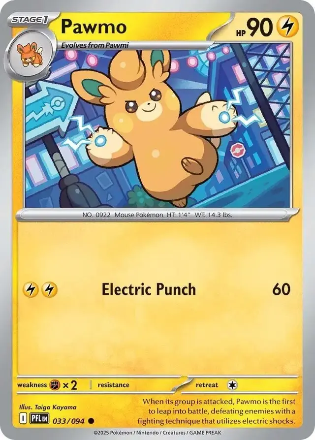 Pawmo - Pokemon Phantasmal Flames #33