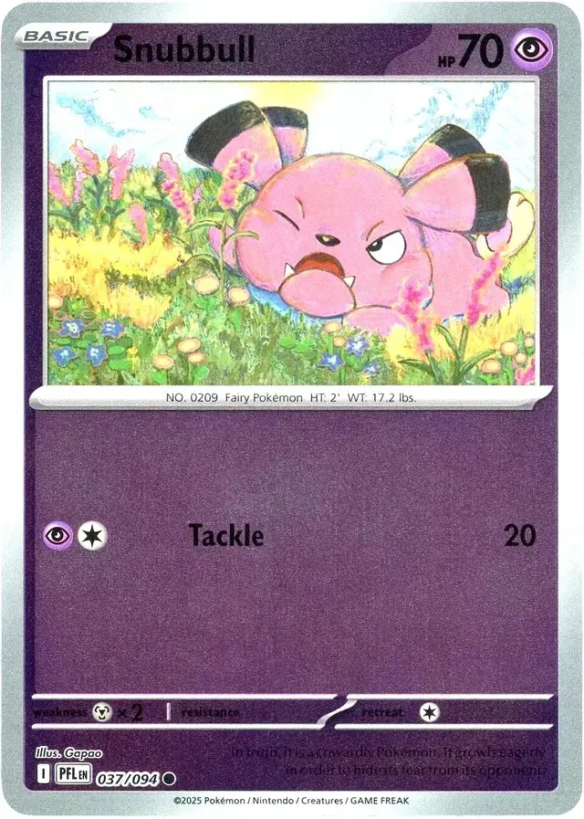 Snubbull [Reverse Holo] - Pokemon Phantasmal Flames #37