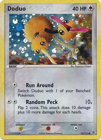 Doduo [Reverse Holo] - Pokemon Fire Red & Leaf Green #62