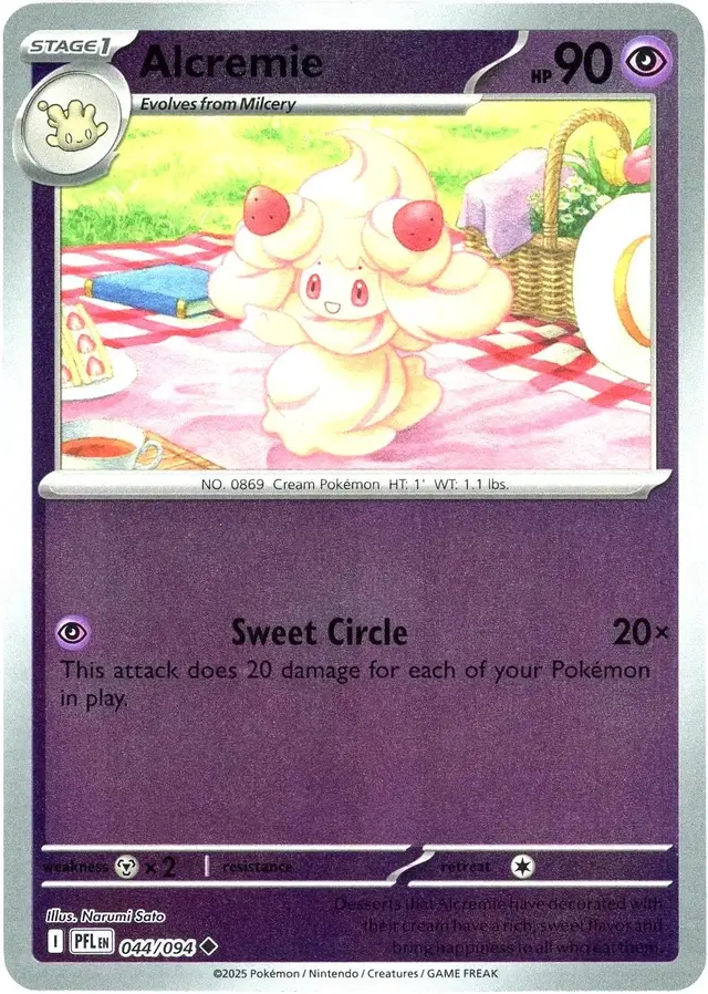 Alcremie [Reverse Holo] - Pokemon Phantasmal Flames #44