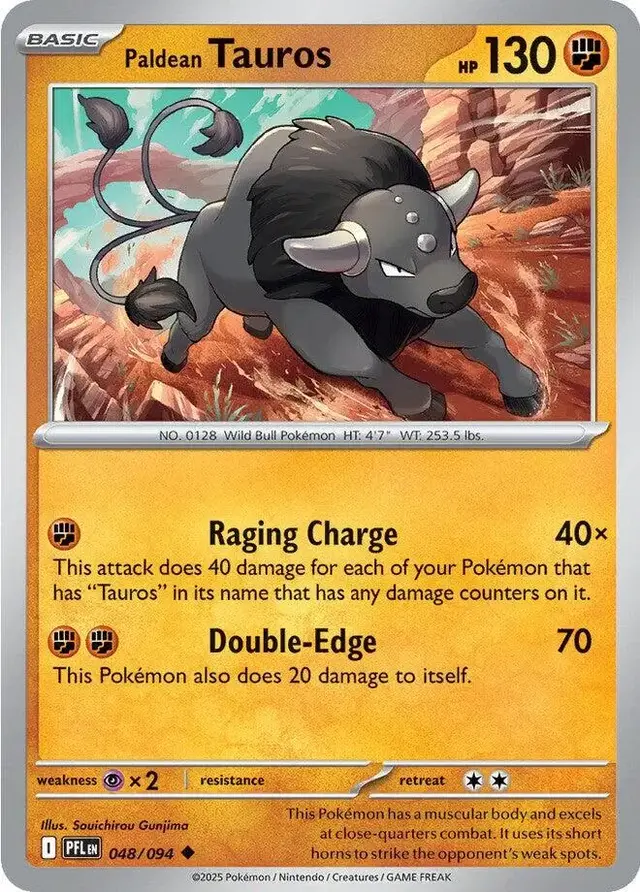 Paldean Tauros - Pokemon Phantasmal Flames #48