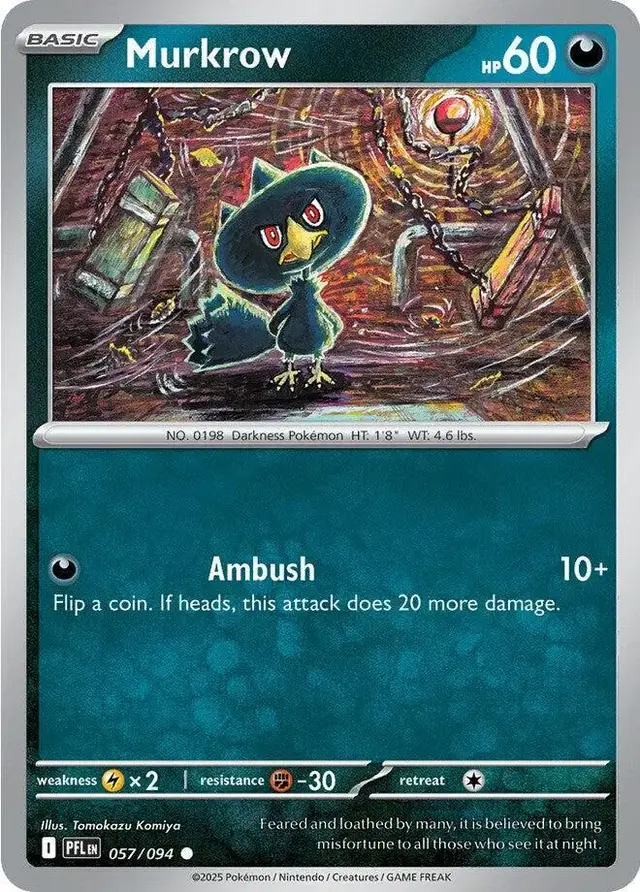 Murkrow - Pokemon Phantasmal Flames #57