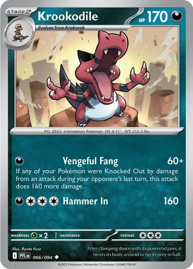 Krookodile - Pokemon Phantasmal Flames #66