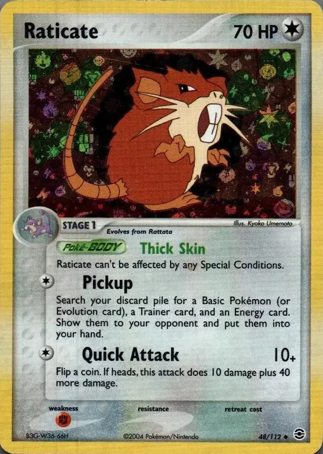 Raticate [Reverse Holo] - Pokemon Fire Red & Leaf Green #48