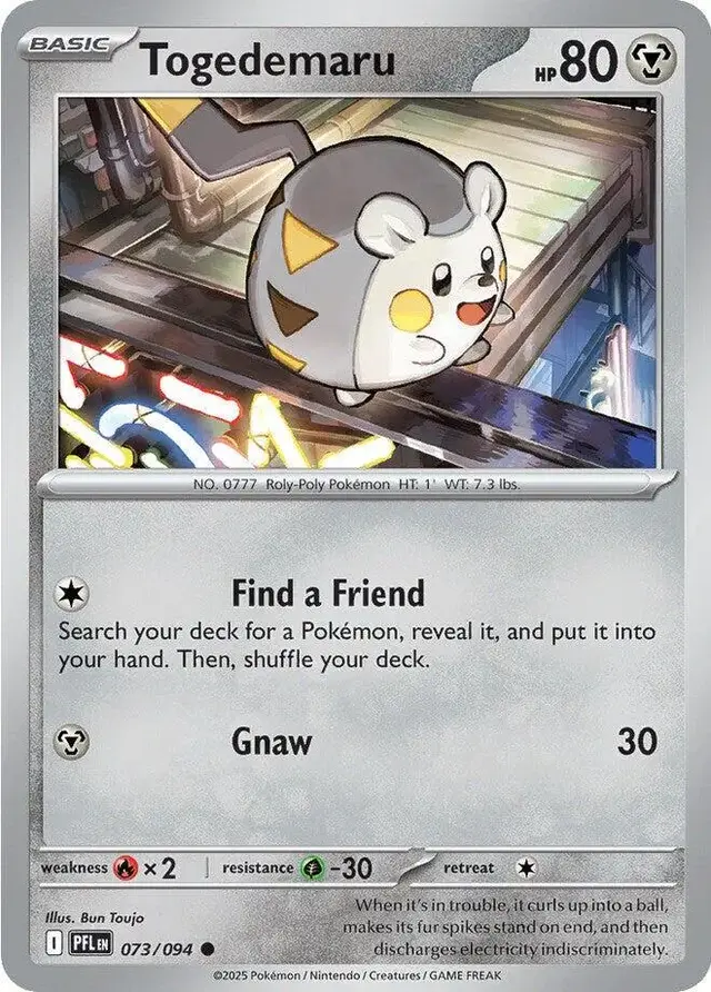 Togedemaru - Pokemon Phantasmal Flames #73
