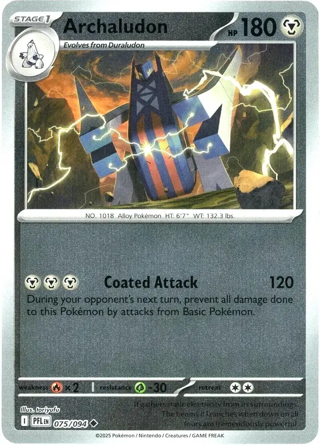 Archaludon [Reverse Holo] - Pokemon Phantasmal Flames #75