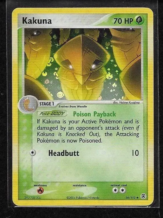 Kakuna [Reverse Holo] - Pokemon Fire Red & Leaf Green #36