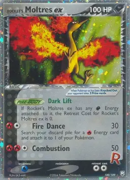 Rocket's Moltres EX #100 - Pokemon Team Rocket Returns
