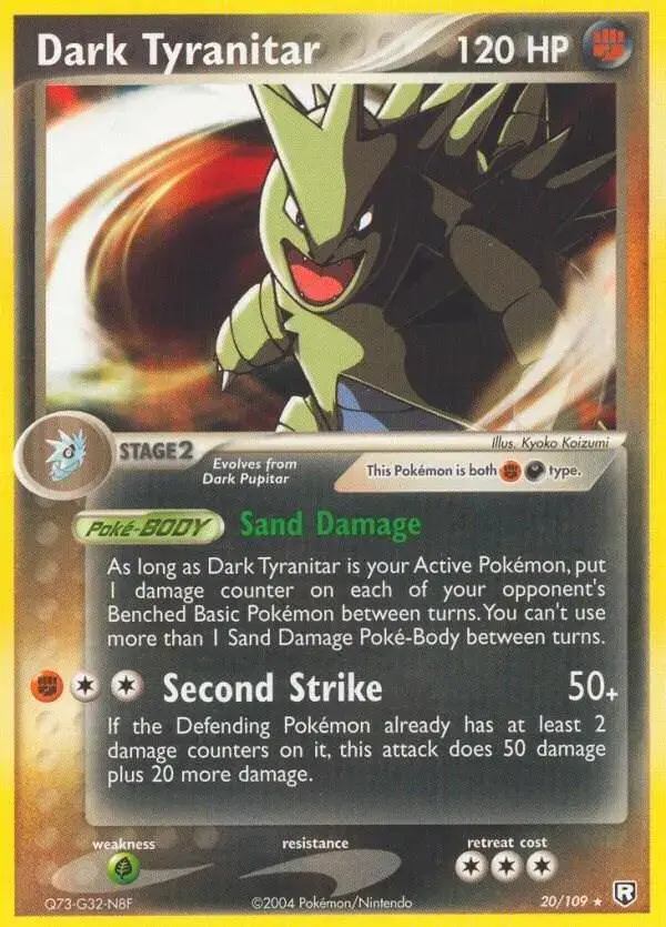 Dark Tyranitar - Pokemon Team Rocket Returns #20