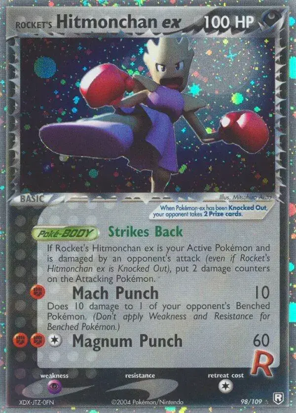 Rocket's Hitmonchan EX - Pokemon Team Rocket Returns #98