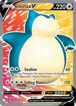 Snorlax V #197 - Pokemon Sword & Shield