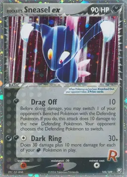 Rocket's Sneasel EX - Pokemon Team Rocket Returns