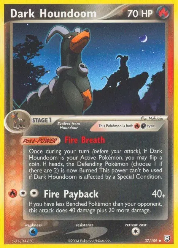 Dark Houndoom - Pokemon Team Rocket Returns #37