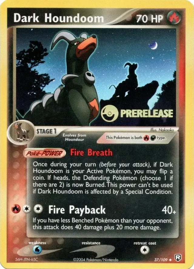 Dark Houndoom [Pre-Release] - Pokemon Team Rocket Returns #37