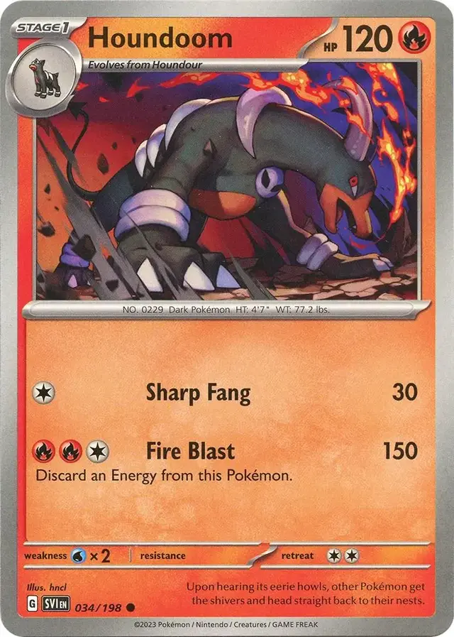 Houndoom - Pokemon Scarlet & Violet #34