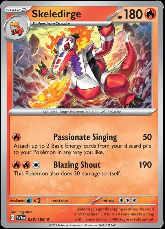 Skeledirge - Pokemon Scarlet & Violet #38
