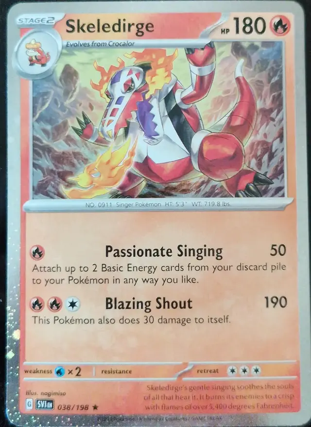 Skeledirge [Cosmos Holo] - Pokemon Scarlet & Violet #38
