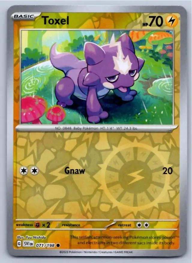 Toxel [Reverse Holo] - Pokemon Scarlet & Violet #71