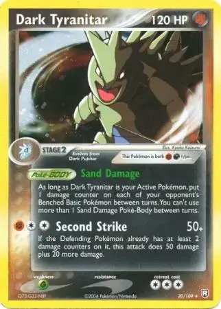 Dark Tyranitar [Cosmos Holo] - Pokemon Team Rocket Returns #20