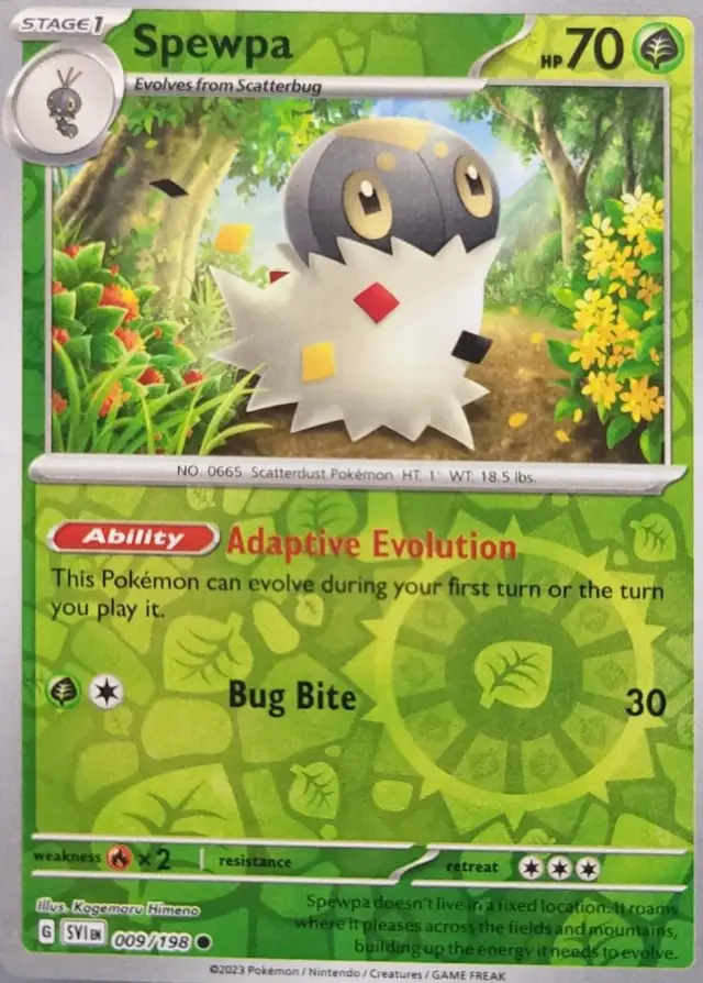 Spewpa [Reverse Holo] - Pokemon Scarlet & Violet #9
