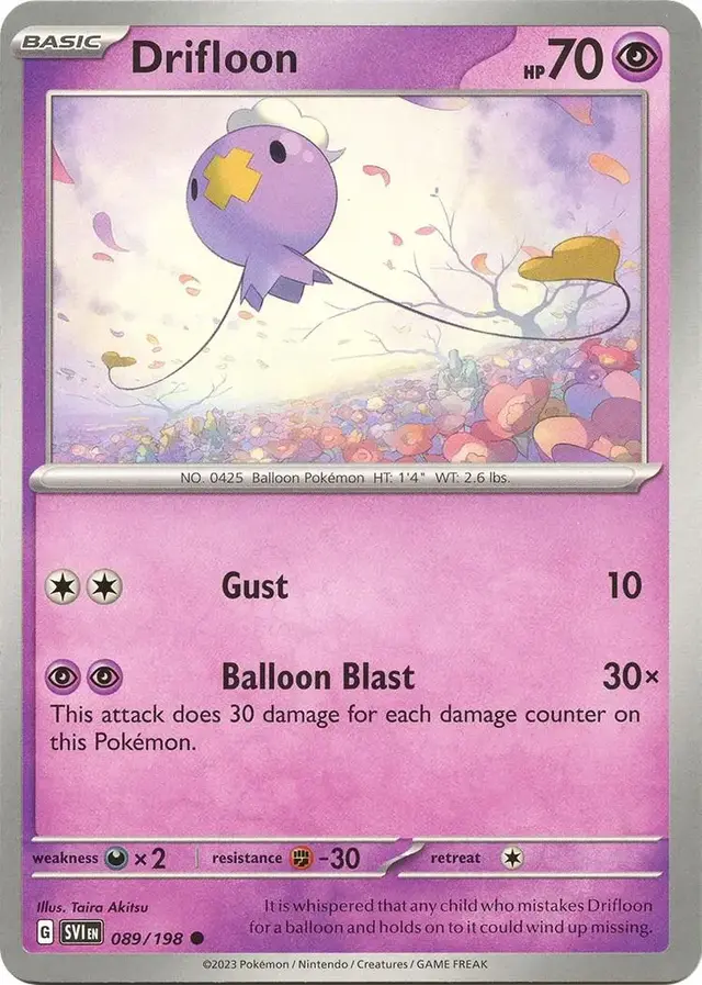Drifloon - Pokemon Scarlet & Violet #89