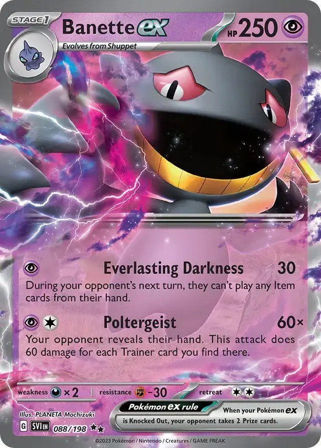 Banette Ex [Jumbo] - Pokemon Scarlet & Violet #88