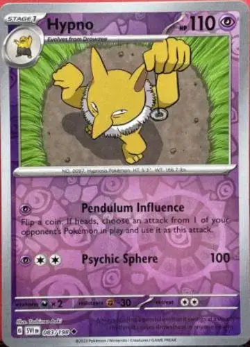 Hypno [Reverse Holo] - Pokemon Scarlet & Violet #83