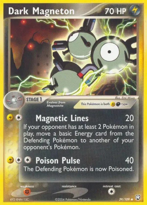 Dark Magneton - Pokemon Team Rocket Returns #39