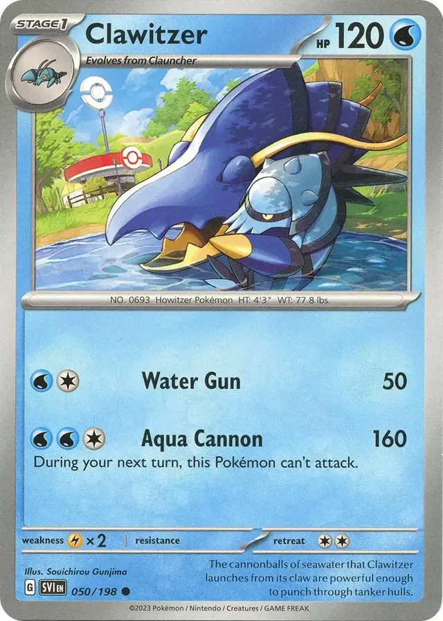 Clawitzer - Pokemon Scarlet & Violet #50