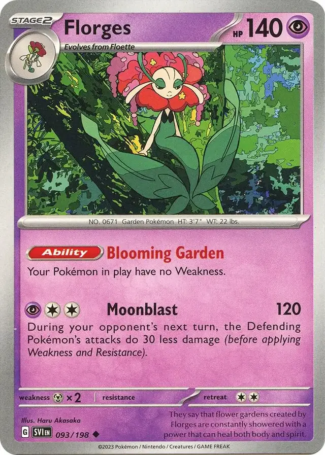 Florges - Pokemon Scarlet & Violet #93