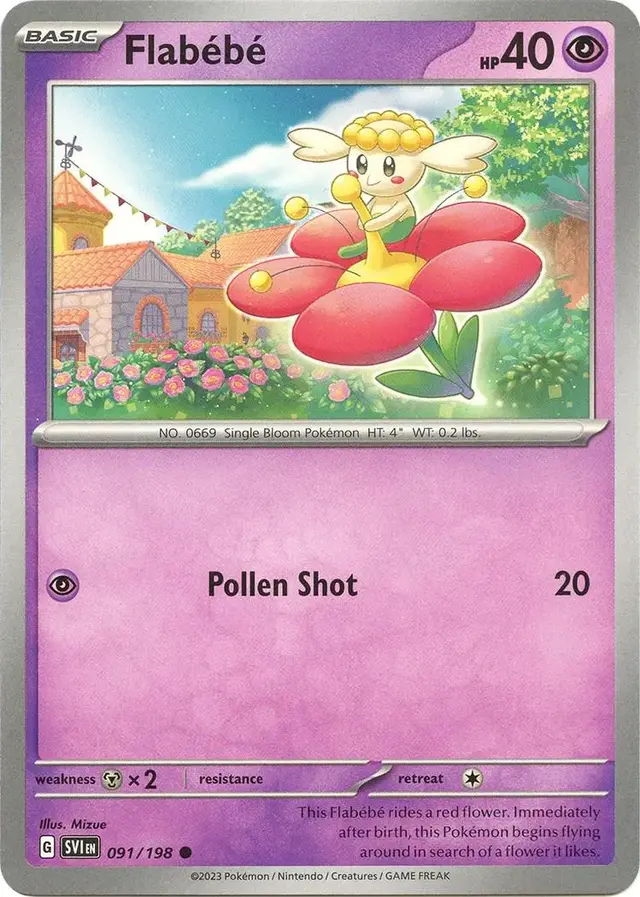 Flabebe - Pokemon Scarlet & Violet #91