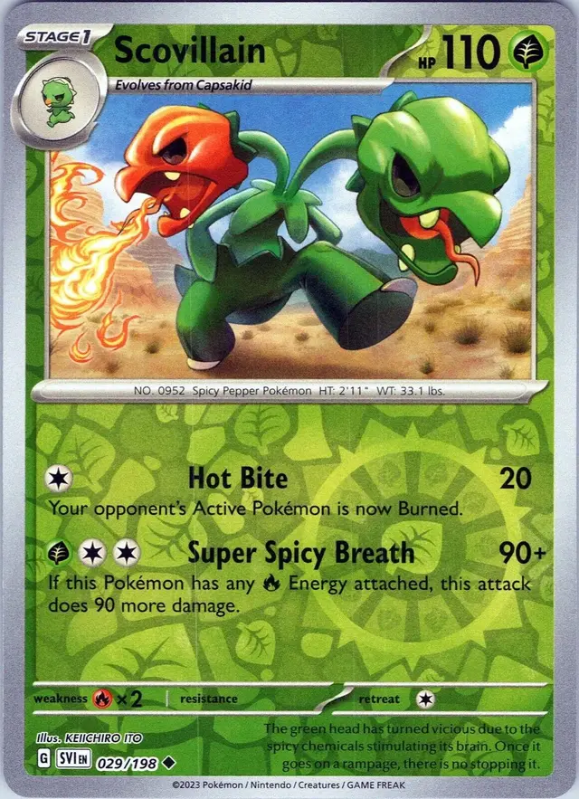 Scovillain [Reverse Holo] - Pokemon Scarlet & Violet #29
