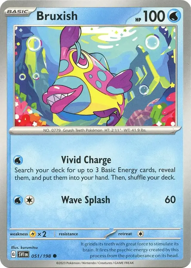 Bruxish - Pokemon Scarlet & Violet #51