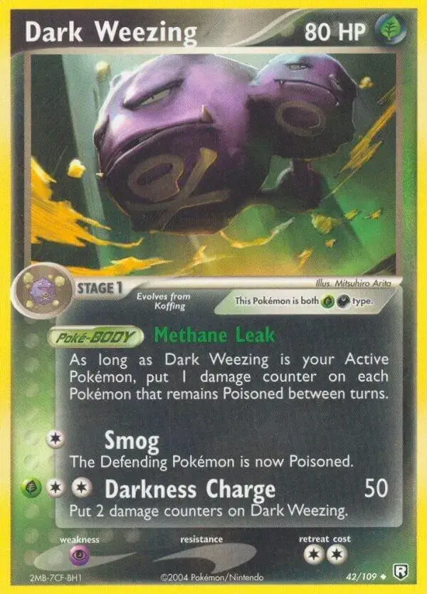Dark Weezing - Pokemon Team Rocket Returns #42