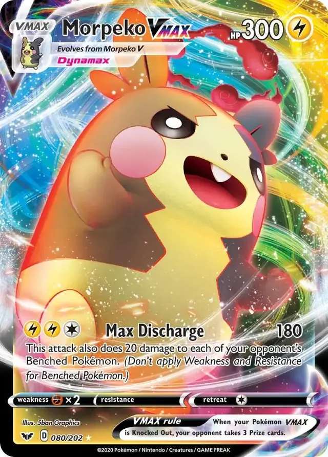 Morpeko Vmax - Pokemon Sword & Shield #80