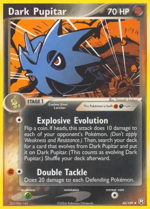 Dark Pupitar - Pokemon Team Rocket Returns #40
