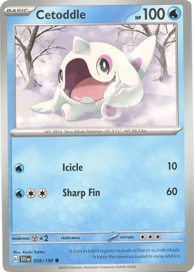 Cetoddle - Pokemon Scarlet & Violet #59